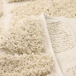 Hochflorteppiche - Otranto Natural Cotton Shaggy (cremefarben)