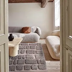 Hochflorteppiche - Otranto Natural Cotton Shaggy (taupe)