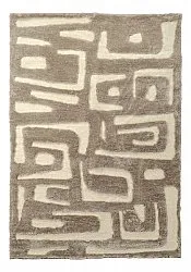 Hochflorteppiche - Palmyra (beige/weiß)