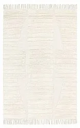 Hochflorteppiche - Rani Natural Cotton Shaggy (cremefarben)