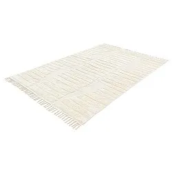 Hochflorteppiche - Rani Natural Cotton Shaggy (cremefarben)