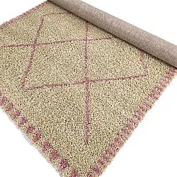 Hochflorteppiche - Tiznit (beige/rosa)