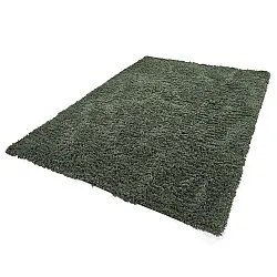 Hochflorteppiche - Combarro Solid Cotton Shaggy (grün)
