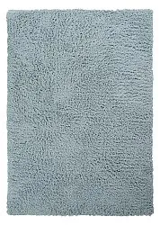 Hochflorteppiche - Combarro Solid Cotton Shaggy (hellblau)