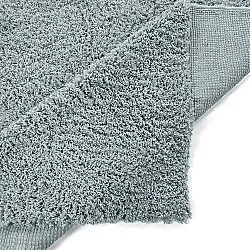 Hochflorteppiche - Combarro Solid Cotton Shaggy (hellblau)