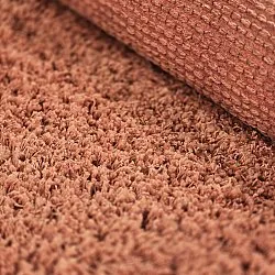Hochflorteppiche - Combarro Solid Cotton Shaggy (hellorange)