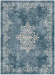 Wilton-Teppich - Santi (blau/beige)