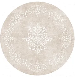 Rund Teppich - Santi (beige/weiß)