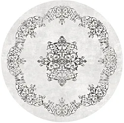 Rund Teppich - Santi (weiß/schwarz)