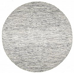 Runde Teppiche - Savona (schwarz/weiß)
