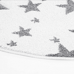 Kinderteppich - Bueno Stars Rund (weiß)