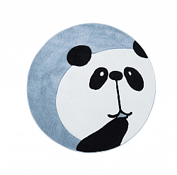 Kinderteppich - Bueno Panda Rund (blau)