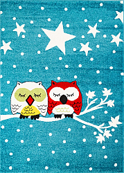 Kinderteppich - Moda Owls (Türkis)