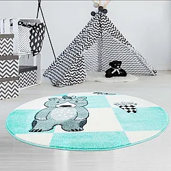 Kinderteppich - Bueno Indian Bear (Türkis)