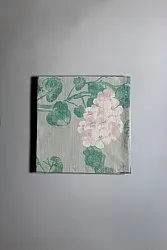 Serviette im 4er-Pack - Amara (grau/rosa)