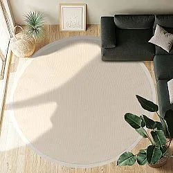 Rund Teppich (sisal) - Agave (naturweiß)