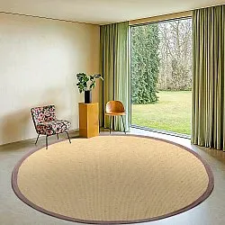 Rund Teppich (sisal) - Agave (natur/brown)