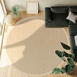 Rund Teppich (sisal) - Agave (beige/beige)