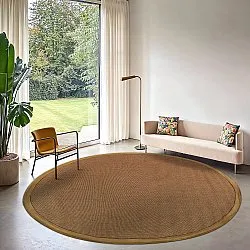 Rund Teppich (sisal) - Agave (braun)