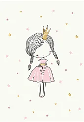 Kinderteppich - Princess (rosa)
