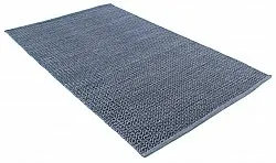 Wollteppich - Snowshill (blau/schwarz)