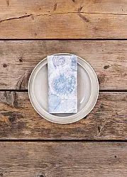 Serviette im 4er-Pack - Soft (blau)