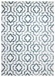 Shaggy Indoor-Outdoor - Trenton (weiß/blau)