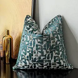 Kissenbezug - Square Luxury 45 x 45 cm (grün/multi)