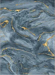 Wilton-Teppich - Storm (blau/gold)