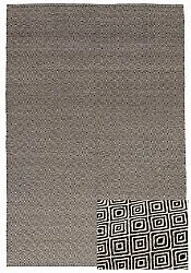 Wollteppich - Varella (schwarz/weiß)
