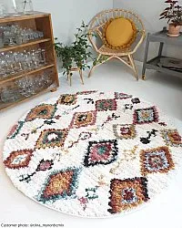 Runde Teppiche - Sezze (beige/multi)