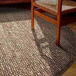Rund Teppich - Avafors Wool Bubble (braun/beige)