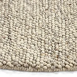 Rund Teppich - Avafors Wool Bubble (grau/beige)