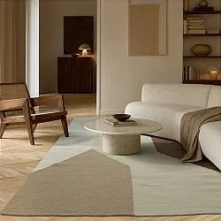 Wollteppich - Aveiro (beige/mehrfarbig)