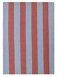 Wollteppich - Garine (blau/rot)