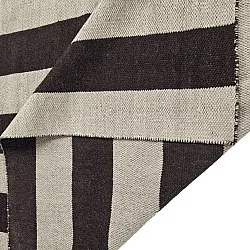 Wollteppich - Garine (schwarz/beige)