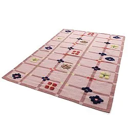 Wollteppich - Lausanne Flatweave Tufted Premium (rosa)