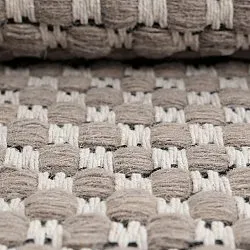 Wollteppich - Ovelia (taupe/weiß)