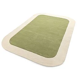 Wollteppich - Puri Hand Tufted Wool Premium (grün/creme)