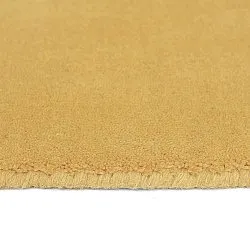 Wollteppich - Rozel Handloom Wool Premium (ocker)