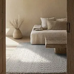 Wollteppich - Sala Irregular Wool Bubble (creme)