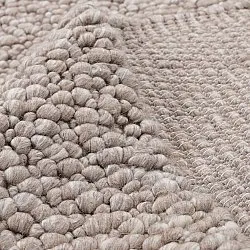Wollteppich - Sala Irregular Wool Bubble (taupe/weiß-melange)
