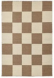 Wollteppich - Scacco (braun/beige)