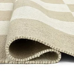 Wollteppich - Scacco (weiß/beige)
