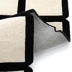 Wollteppich - Syl Hand Tufted Wool Premium (schwarz/weiß)