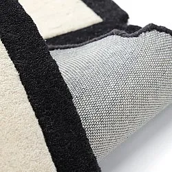 Wollteppich - Syl Hand Tufted Wool Premium (schwarz/weiß)