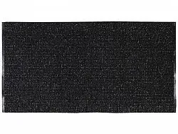 Kunststoffteppiche - Der Horred-Teppich Uni iv Mix (schwarz)