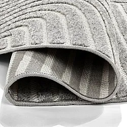 Rund Teppich - Indoor/Outdoor Devon (grau)