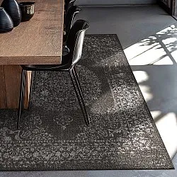 Teppich für innen und außen - Ellstin (schwarz)