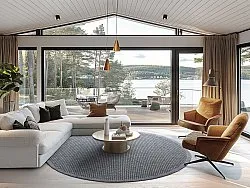 Rund Teppich - Tromsø (anthrazit)